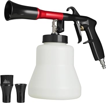 PARAROSE Car Cleaning Gun Detailing Interior Dryer Air Blow Gun, High Pressure Blower Gun, Car Detailing Kit Interior Cleaner1L Capacity,Black