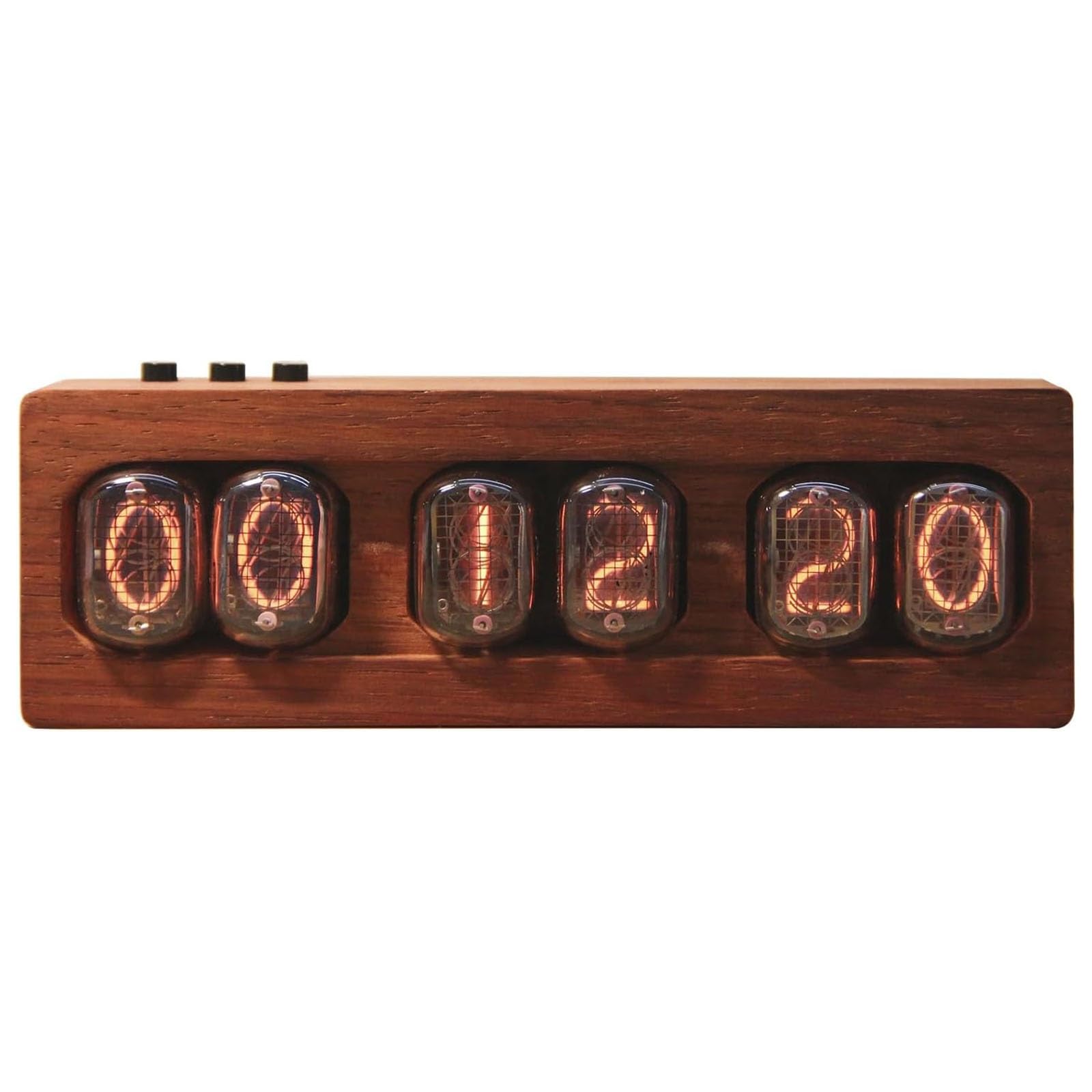 Nixie zegar lampowy, cyfrowy budzik w stylu retro IN-12, dekoracja na biurko z pamięcią wyłączania, do salonu, półki biurowej, wyjątkowy pomysł na prezent