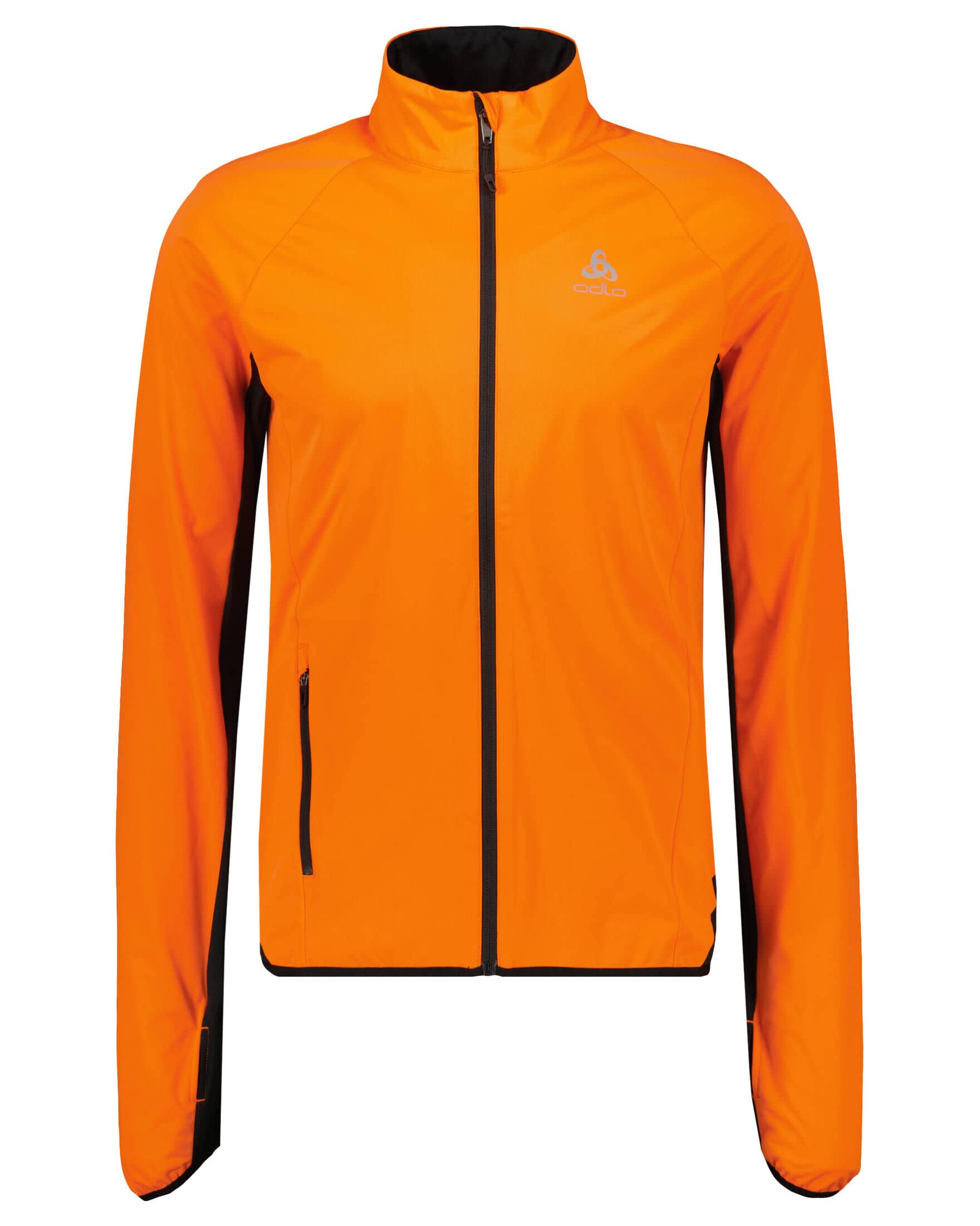 Odlo Herren ZEROWEIGHT logic Laufjacke, exuberant orange - black