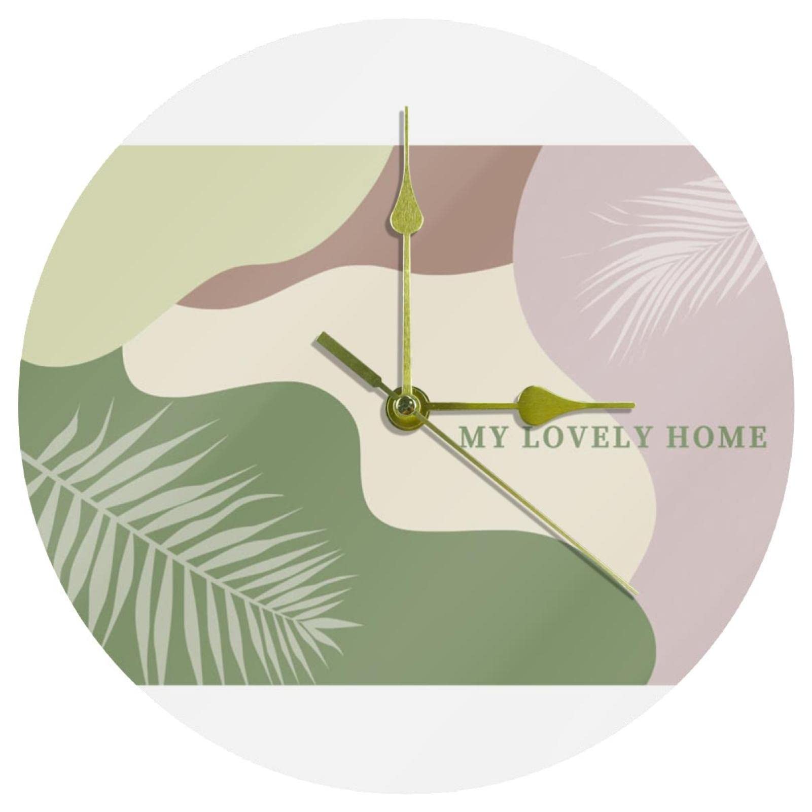 Horloge murale de 24 cm couleur Morandi pour décorer un bureau moderne