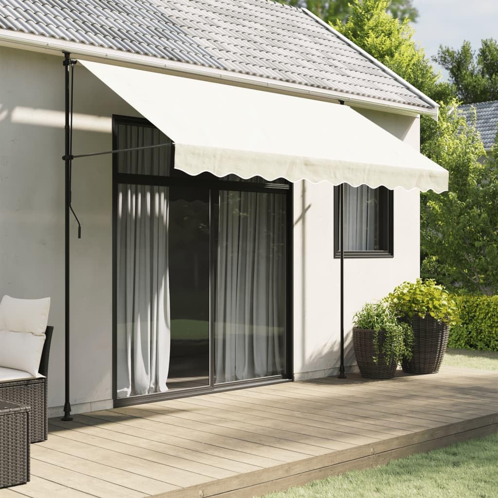 Leasha Lambrequin pour Store Banne, Lambrequin Seul pour Store Banne Rayure crème 2,8x0,2 m