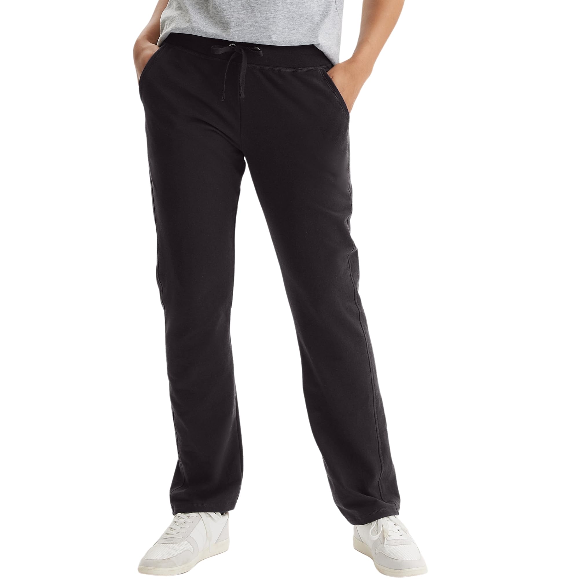 Womens French Terry Pants, Pocket Lounge Pants for Women, Lighter-Than-Fleece Loungewear, 31”