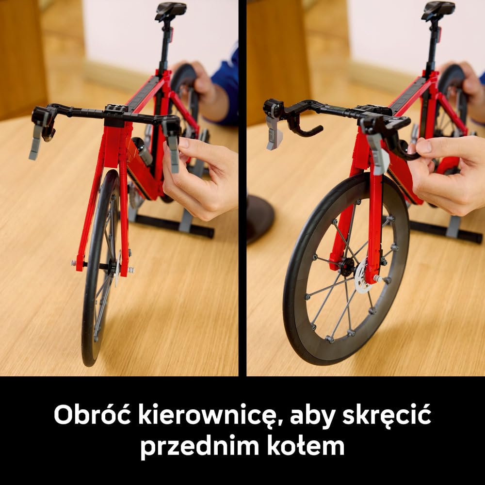 LEGO Icons Rower szosowy 11380 | Model roweru, zestaw konstrukcyjny dla dorosłych, prezent dla fana kolarstwa, upominek dla rowerzysty, 1015 elementów