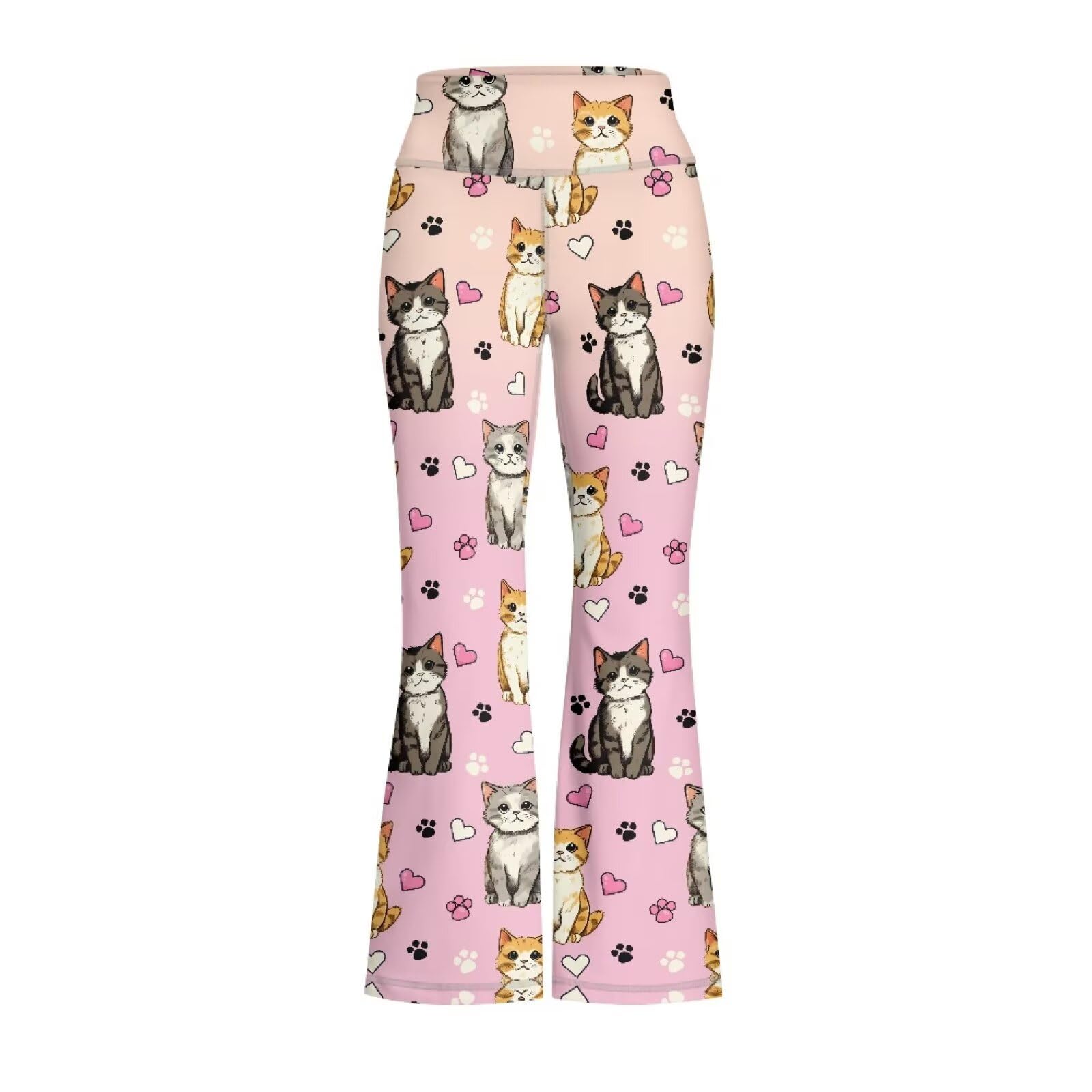 Girls Flare Leggings Cute Bell Bottoms for Teen Girls Wide Leg Sweatpants for 5-14 T