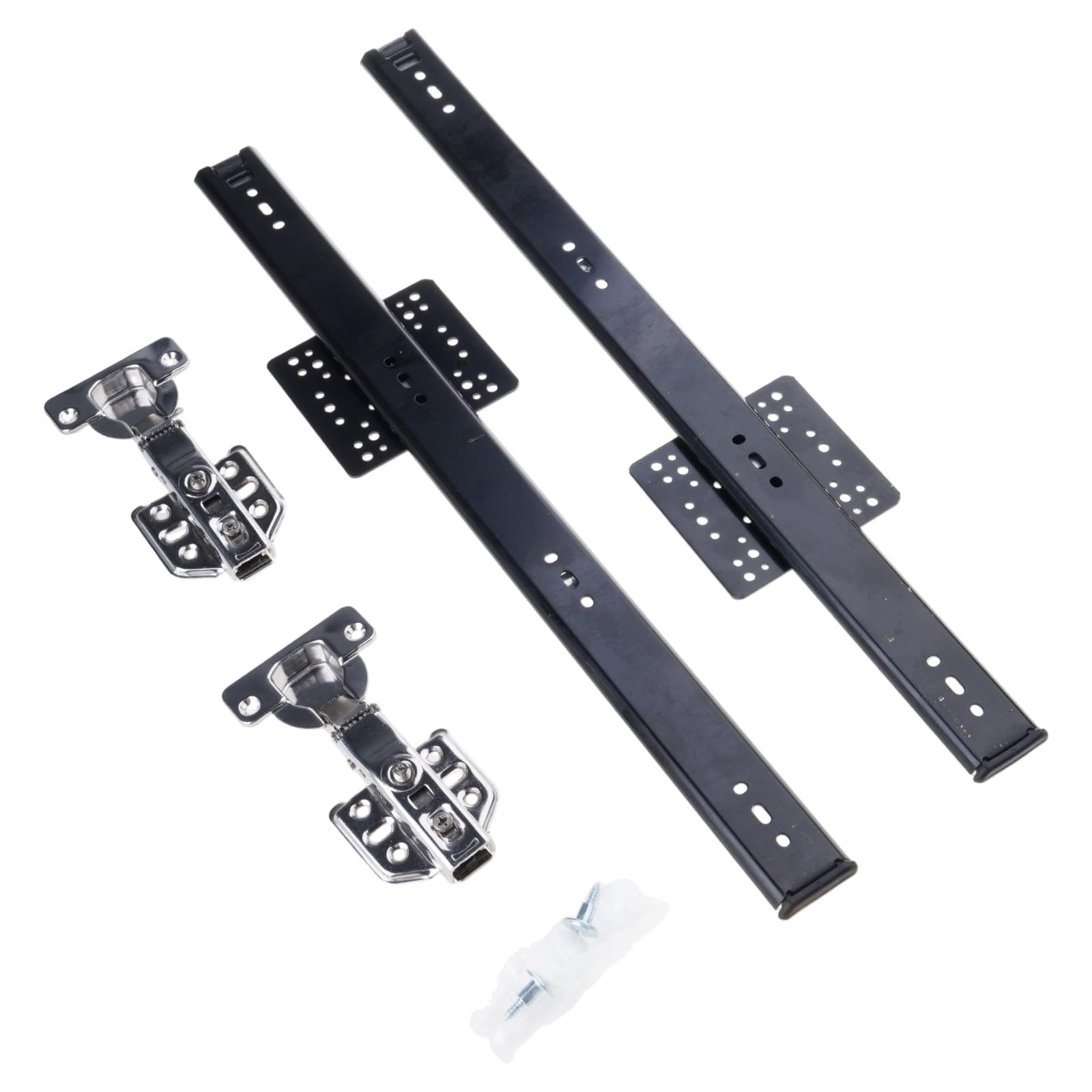Duty Steel Retractable Hinge Mechanism for Lift Cabinet Doors with Noise Reduction Quiet Hardware