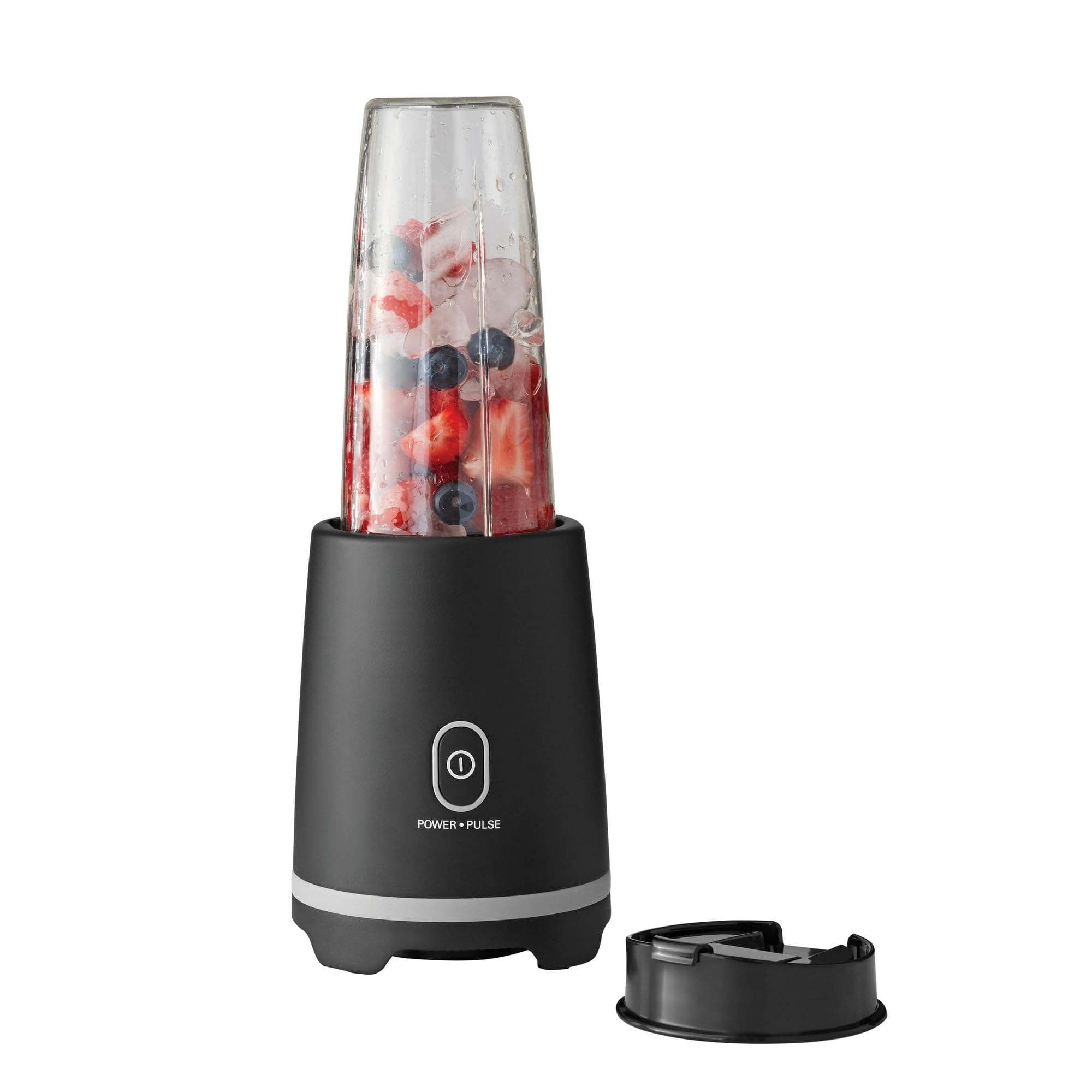Compact Single-Serve Blender with 16 oz Travel Cup and Lid - Perfect for Smoothies and On-the-Go Beverages