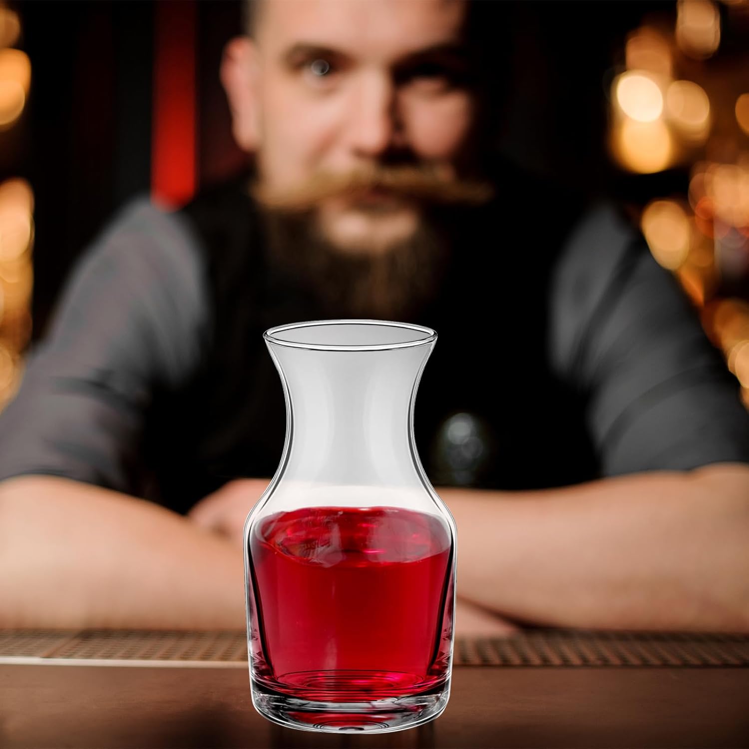 28 Pcs 6.5 oz Single Serving Wine Carafe Small Glass for Bars, Restaurants Carafe Individual Wine Refill Decanter for Parties, Tastings - Image 5