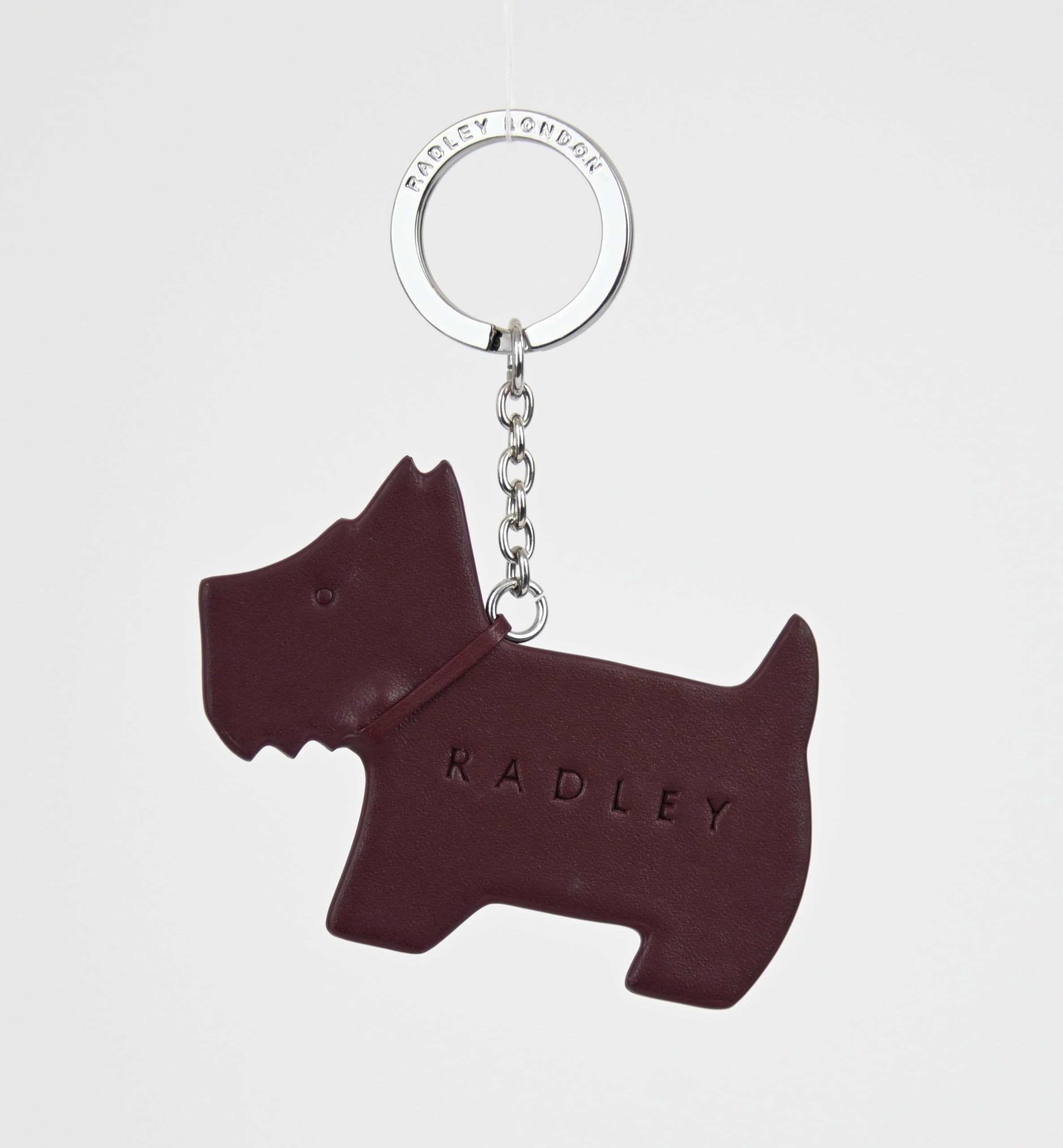 Radley London Damen-Schlüsselanhänger aus Leder, mit Anhänger "My Dog", in dunklem Kirschrot
