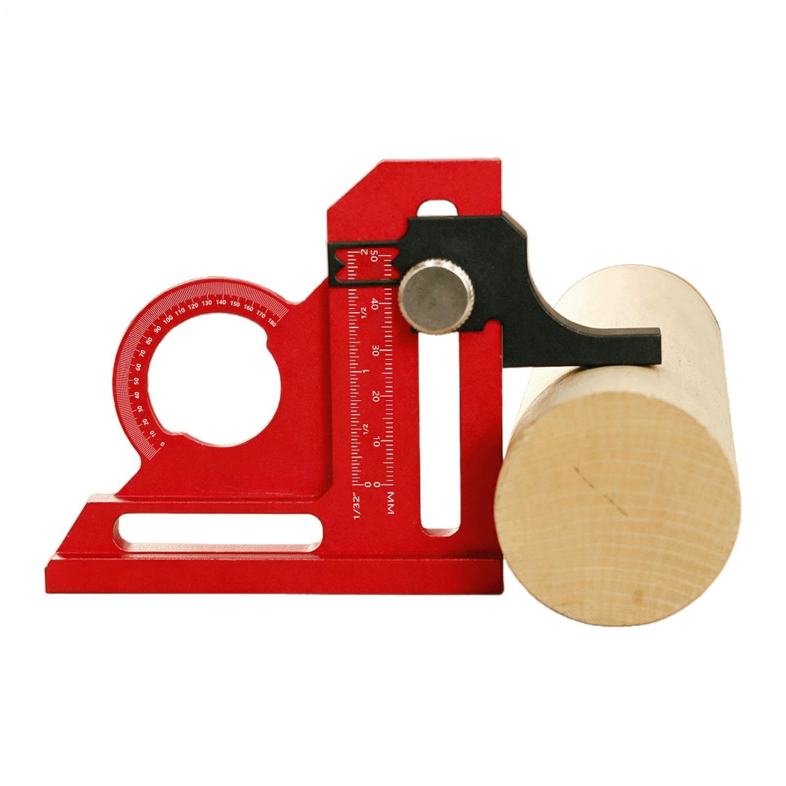 Outil de mesure d'angle supérieur et jauge de profondeur pour défonceuse