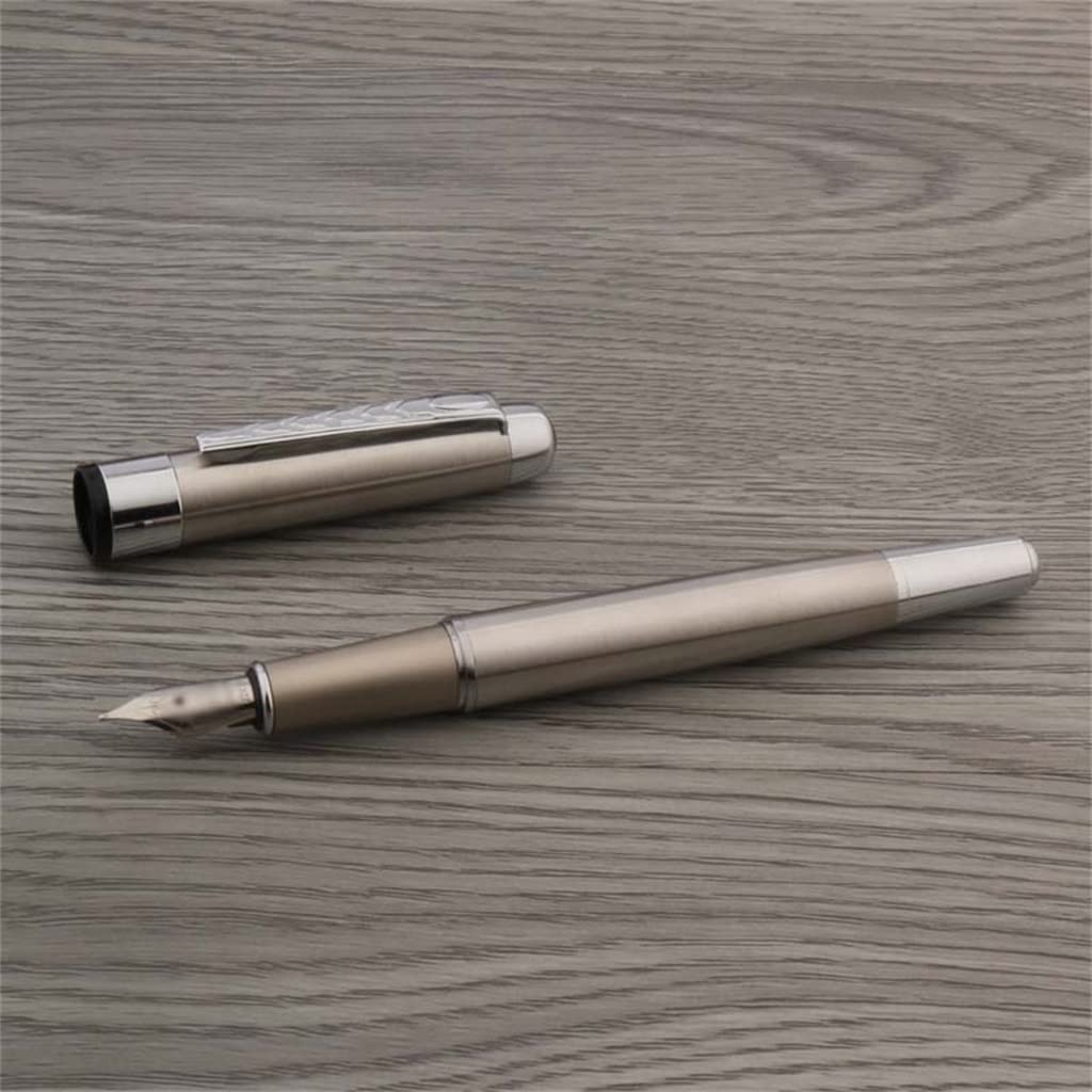 Stylo plume encre en acier inoxydable pour fournitures scolaires de bureau