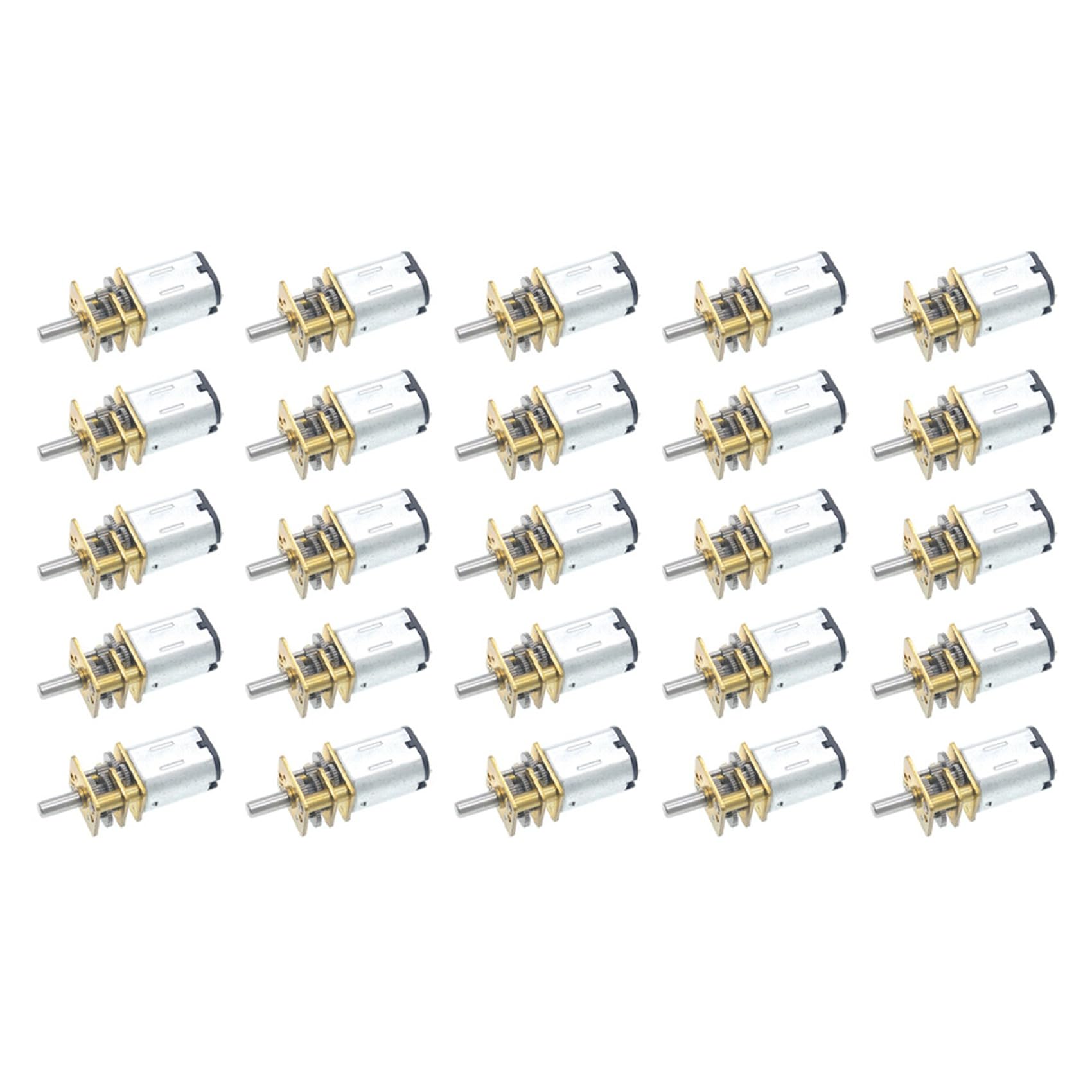 Ctrlzs 25Pcs Ga12-N20 Mini Metal Gear Motor Dc 3V Gear Wheel Gear Motors 15Rpm