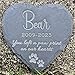 PEMIRSAYO Dog Memorial Gift Personalized Dog Memorial Stone - Pet Memorial Gifts for Cats - Sympathy Gifts for Loss of Dog - Gifts for Loss of Dog - Dog Remembrance Gift, 4'Ã—4'/10Ã—10cm