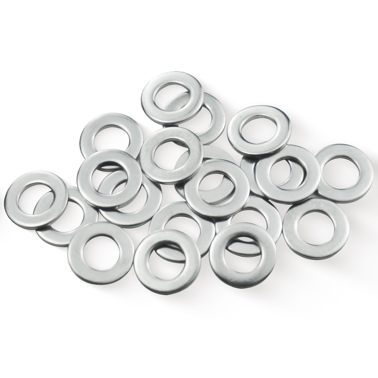 M8 Washers, M8 x 16mm Penny Washers, MeHurr (Pack of 20) A2 304 Stainless Steel Washers, Flat Repair Washer