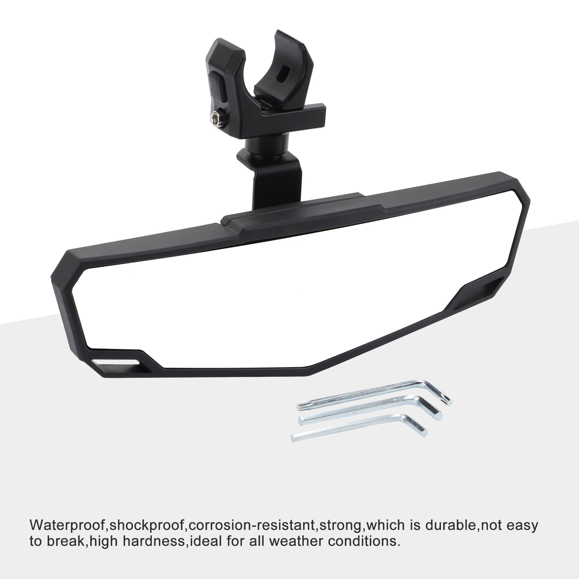GOOFIT Noir UTV Central Side Mirror Off Road Remplacement pour VTT VTT UTV Dune Buggy Beach Buggy