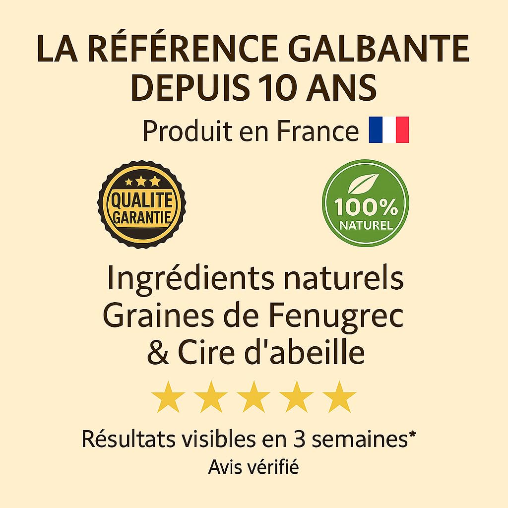 Beurre de Fenugrec Français – Pour Grossir les Fesses et Augmenter le Volume de la Poitrine – Soin Naturel 100G – I Love My Popotin