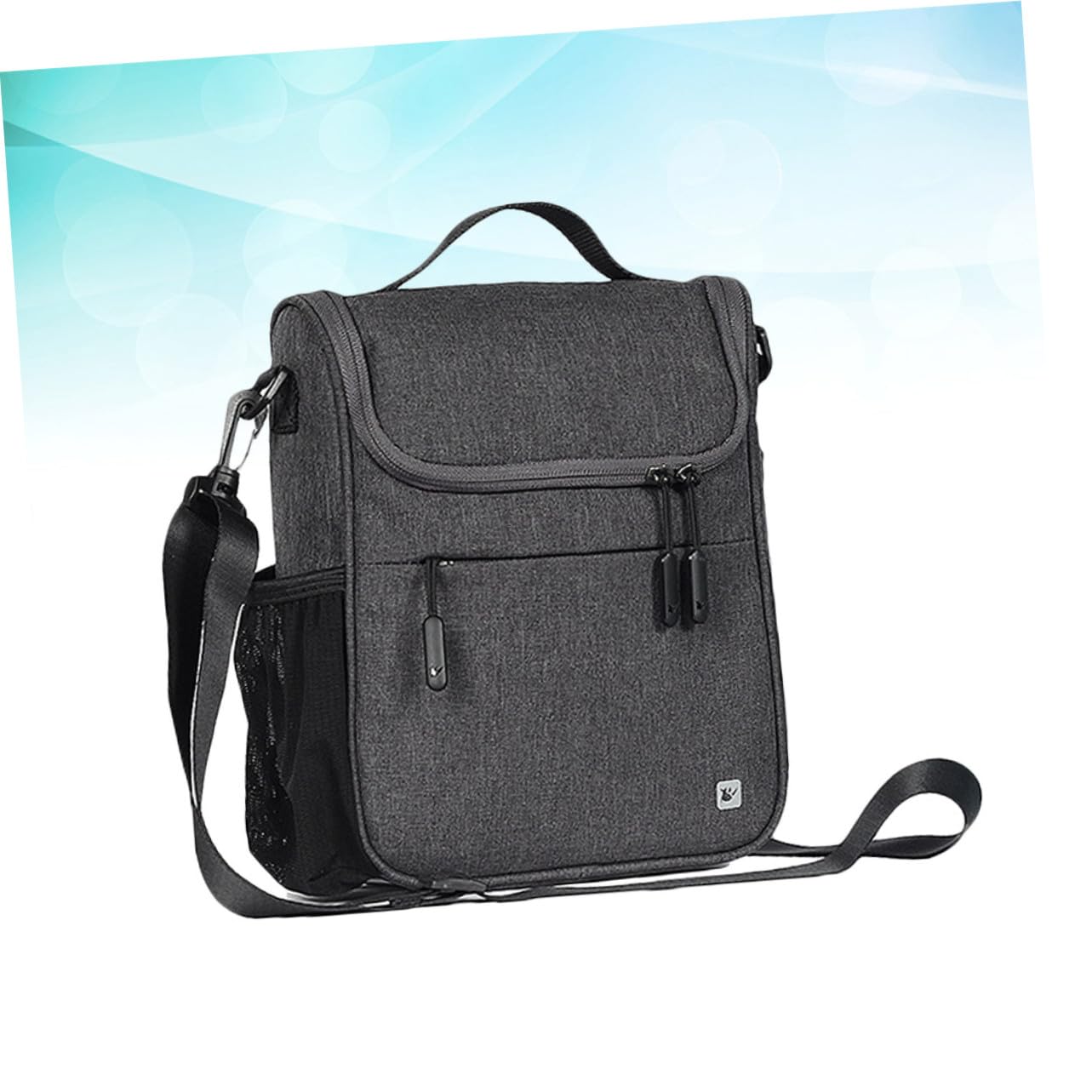 UPKOCH Borsa Bici Manubrio 5l in Poliestere, Borsa Frontale Ciclismo | Design Staccabile Multifunzione, Chiusure a Pressione Incluse, per Bici ed Elettrica, Montaggio Rapido Stile Casuale