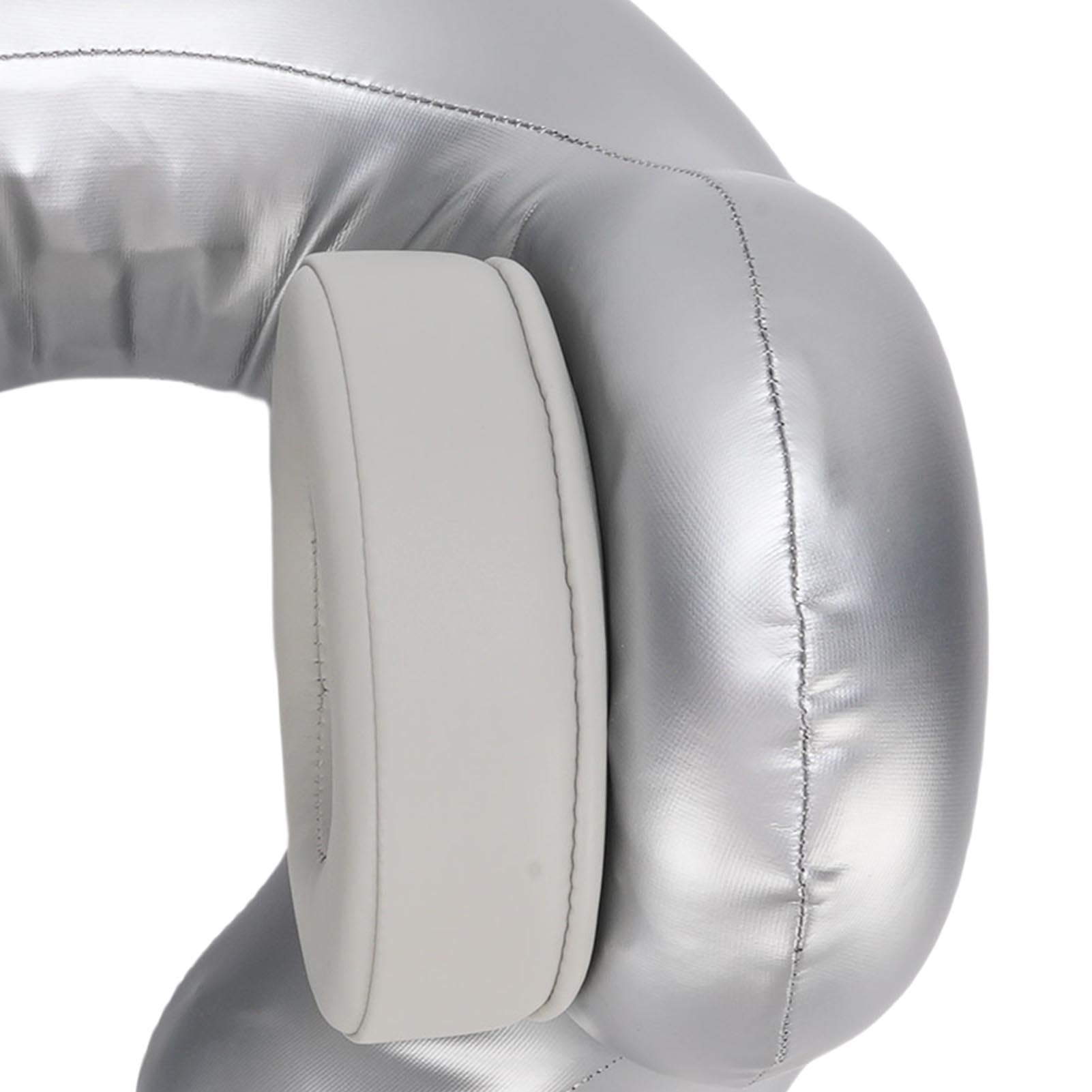 Asixxsix Oreiller Cervical de Voyage avec 5.2, Support de Cou à 360 Degrés, Chauffage Réglable 48-58 ℃, Coussinets d'oreille en Cuir protéiné Magnétique Détachables pour la Maison, Le