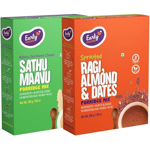 Early Foods Ragi Almond Porridge Mix 200g x 2