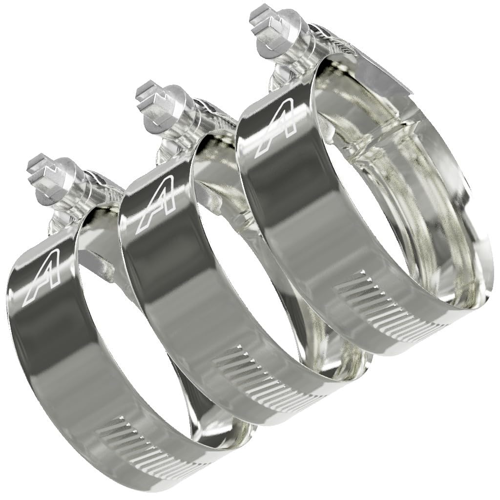 3 Pack - 120mm > 150mm Worm Drive Jubilee Type Hose Pipe Clips Zinc Plated