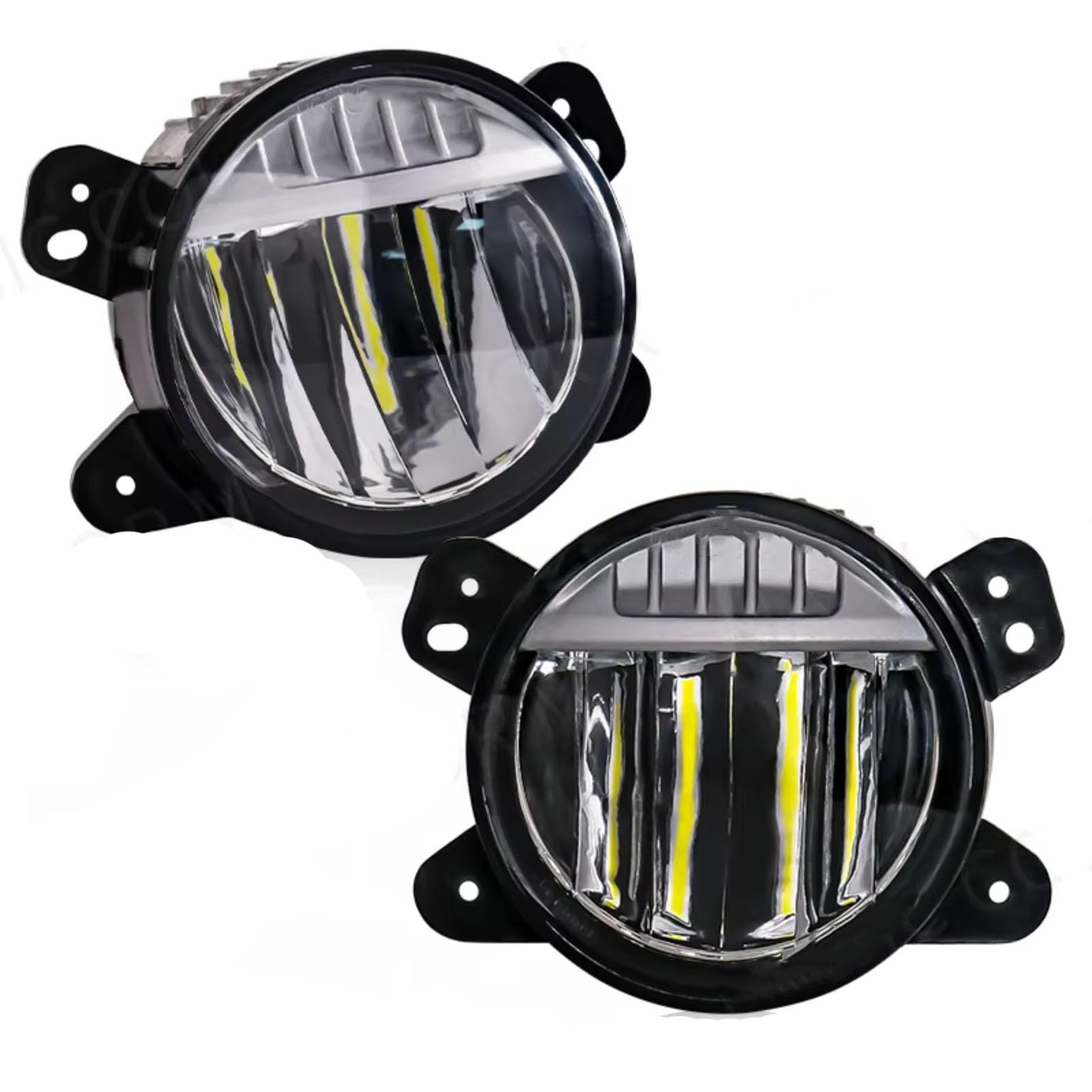 Gruppo ottico Compatibile Con Jeep Per Wrangler Per JK 2 2007 2008 2009 2010 2011 2012 2013 2014 2015 Fendinebbia Luci Di Marcia Diurna Paraurti Anteriore Faro Bianco