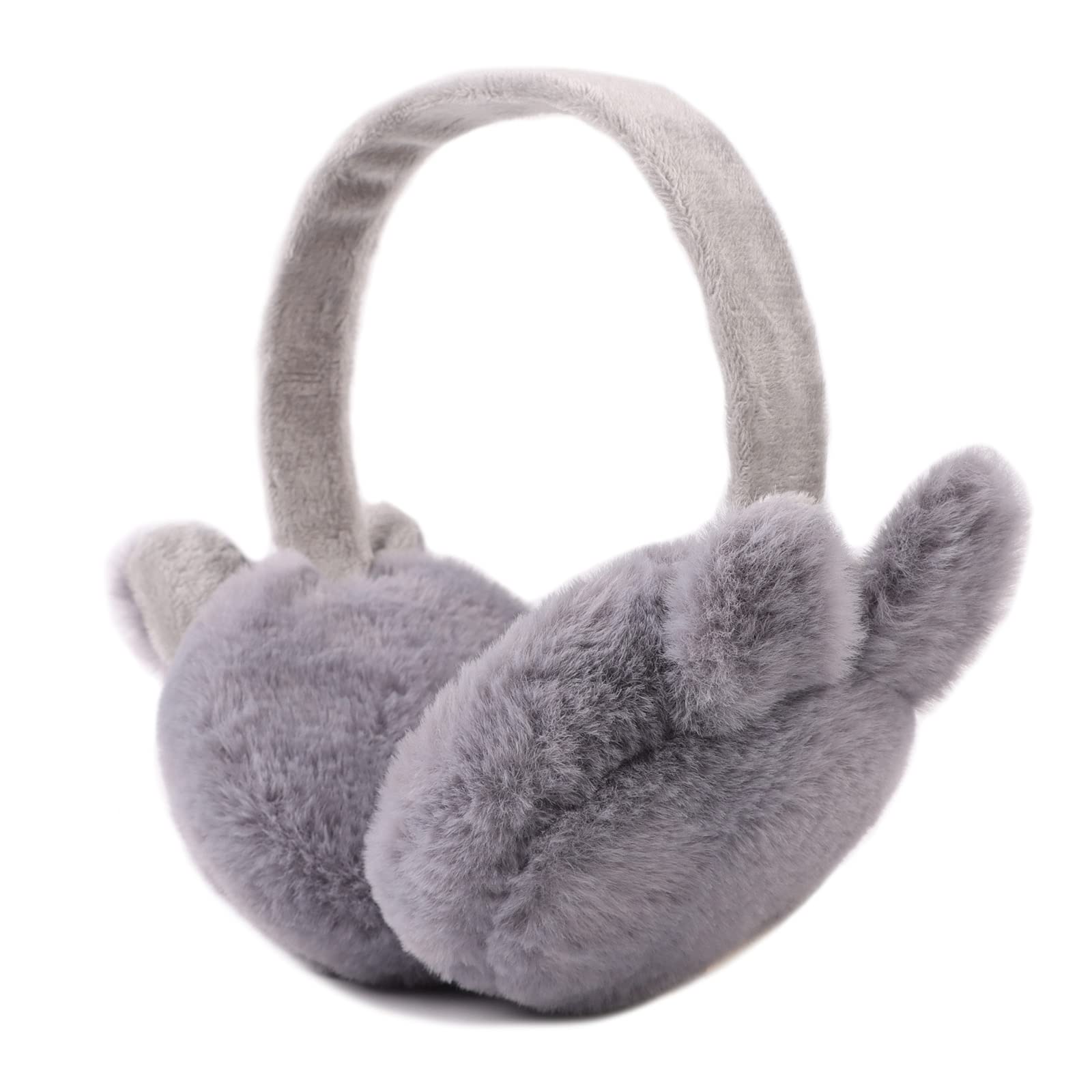 Peecabe Winter Kids Earmuffs Warm Girl Ear Muffs For Toddler with Cat Ears