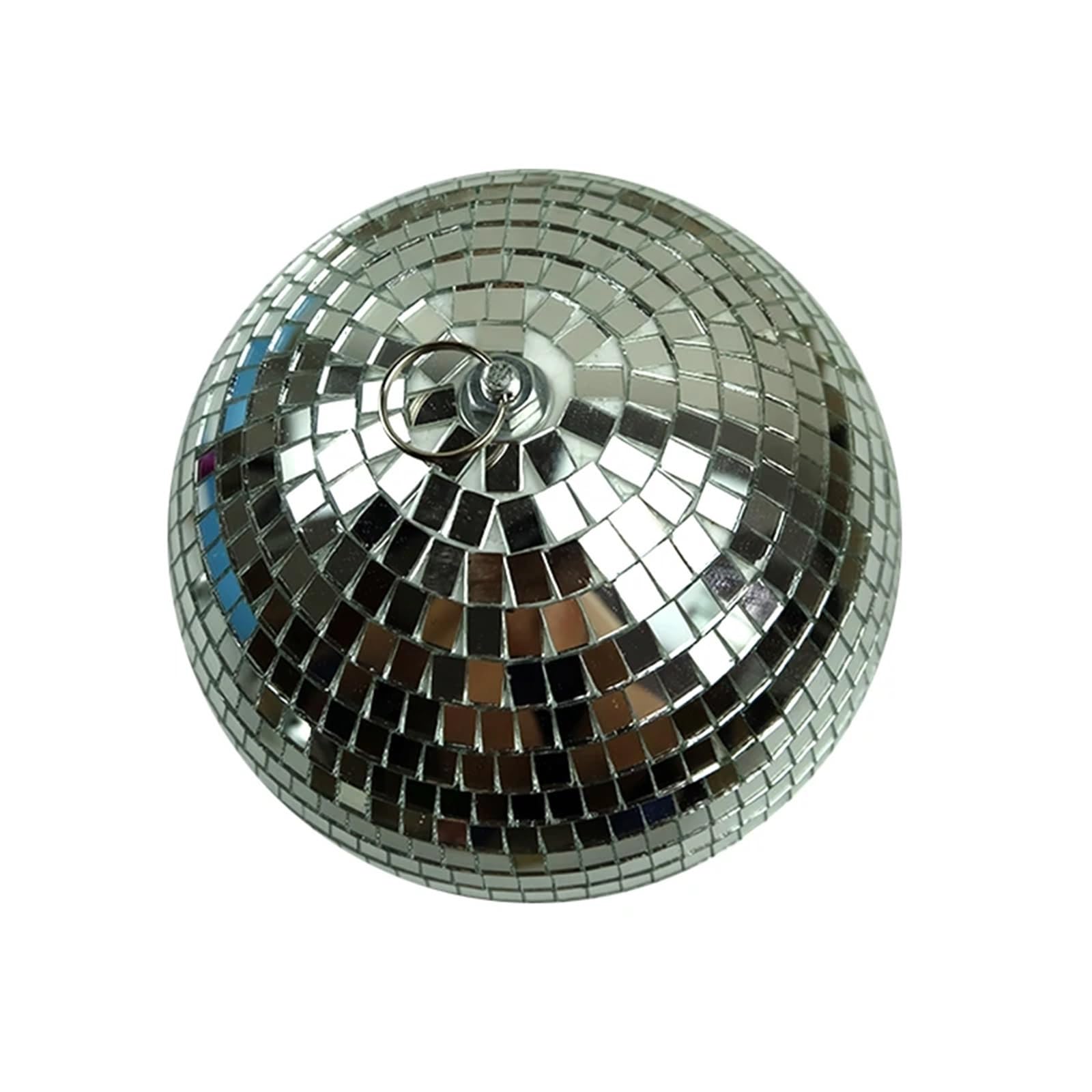Decoración para fiestas con bola de espejos disco, Bola de espejos discoteca plateada 10-20cm(Diameter 15cm)