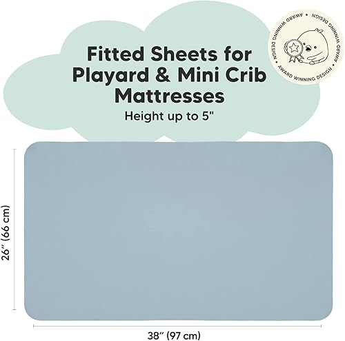 Miniatura 2 de KeaBabies Paquete de 2 sábanas para cuna pequeñas y 2 sábanas orgánicas para cuna para niños y niñas, sábanas bajeras para empacar y jugar, sábana