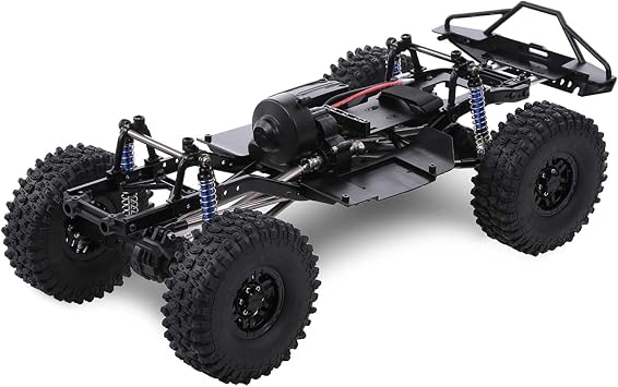 Go Kart Frame Kit, Go Kart Frame Front Bumper 313mm Wheelbase Chassis RC Car Frame RC Car Parts (with Tires)