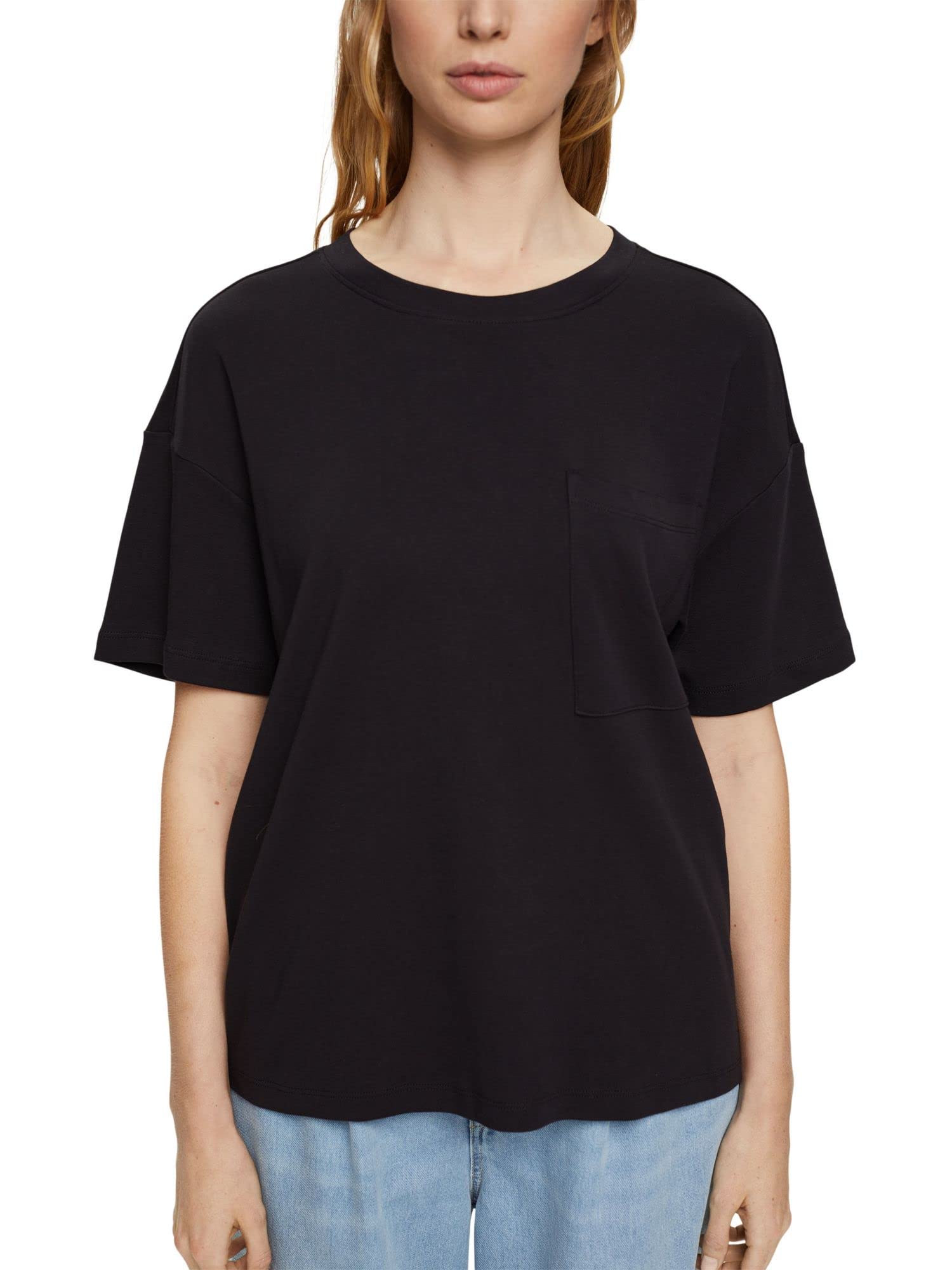 ESPRIT 014ee1k324 T-Shirt, 400 Navy, XS Donna