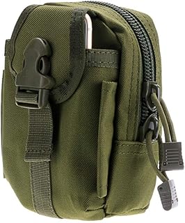 HWZ Tactical Molle Pouch Belt Waist Belt Bag Wallet Pouch Purse Outdoor Sport Waist EDC Camping Hiking Pack Phone Case Pocket (green)