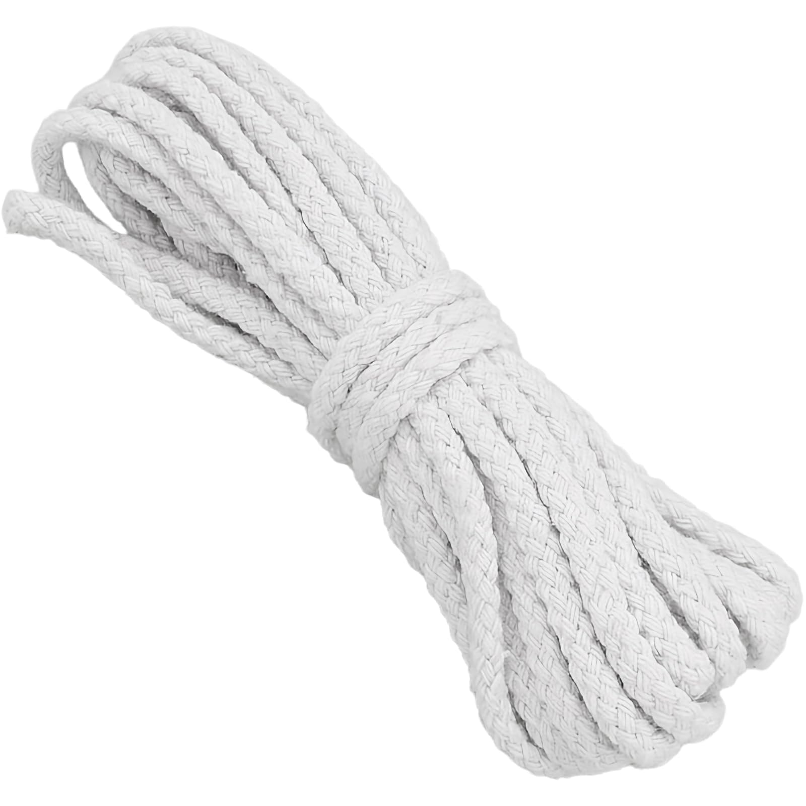 Shensuii Soft Cotton Macrame Cord for DIY Crafts, White 1Pcs