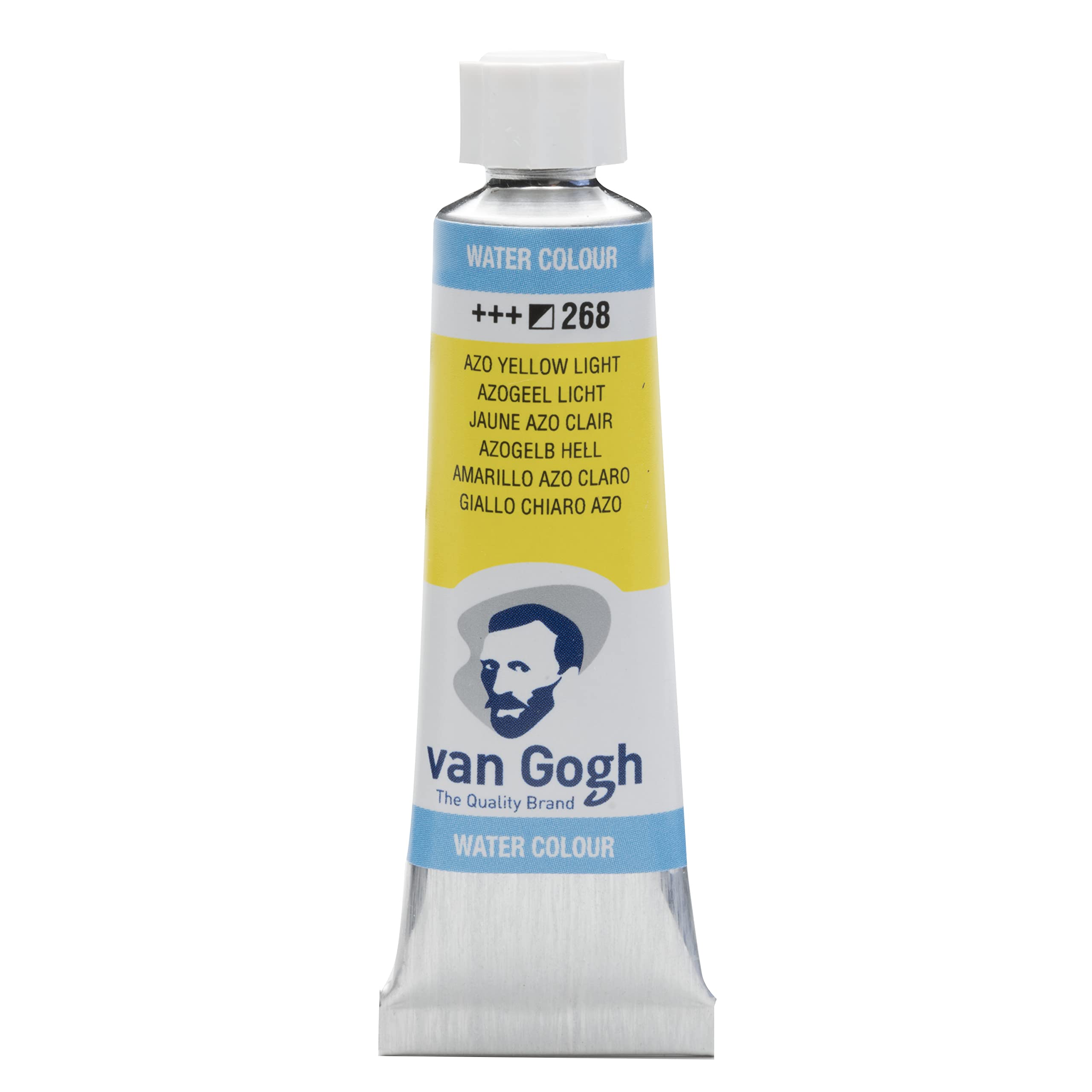 Van Gogh Watercolour Paint, 10ml Tube, Azo Yellow Light 268