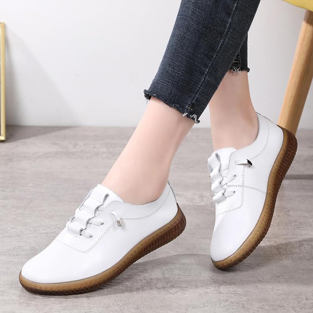 Loafer e Mocassini Donna Pell Eleganti Derby Donna Casual Piatti Scarpe Barca Donna Morbidi Semplici