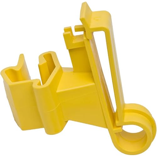 Zareba ITTY-Z T-Post Poly Tape Insulator, 25 per Bag,Yelllow, Large