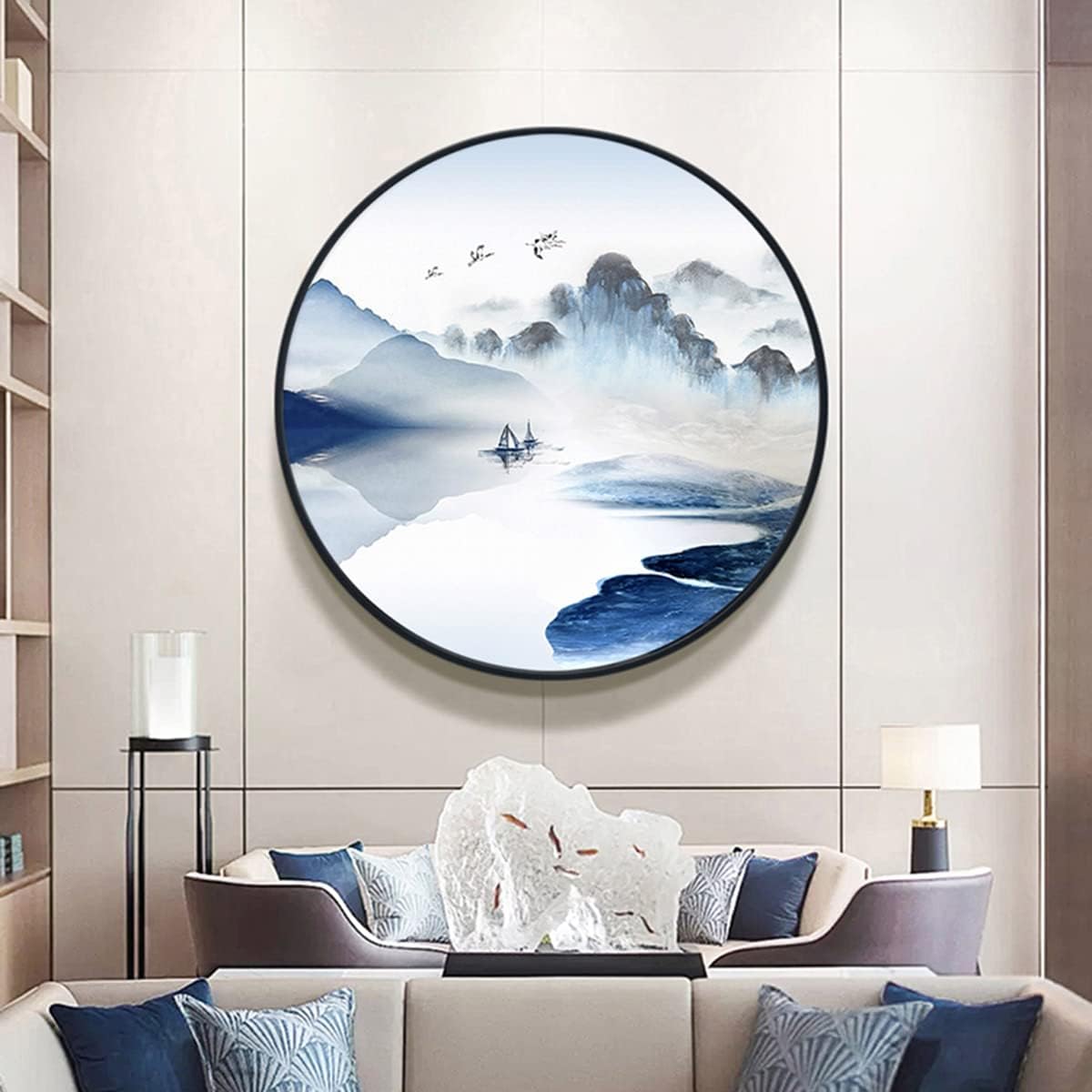 Instarry DIY 5D Diamond Painting Large Size Full Drill Landscape Painting Crystal Embroidery Living Room Kitchen Decorations Wall 23.6x23.6 inch