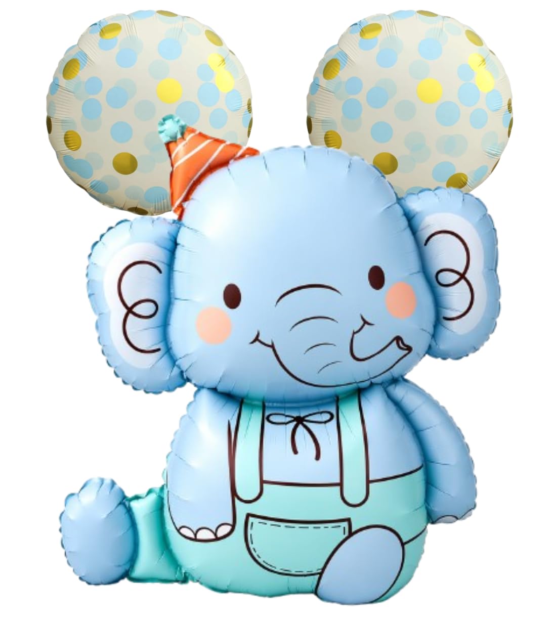 Blue Elephant Foil Balloon for Happy Birthday Party Decoration | Jungle Safari Theme Kids Party Supplies Decor | Helium Air Inflate Balloon (Pack of 3)-picture-10