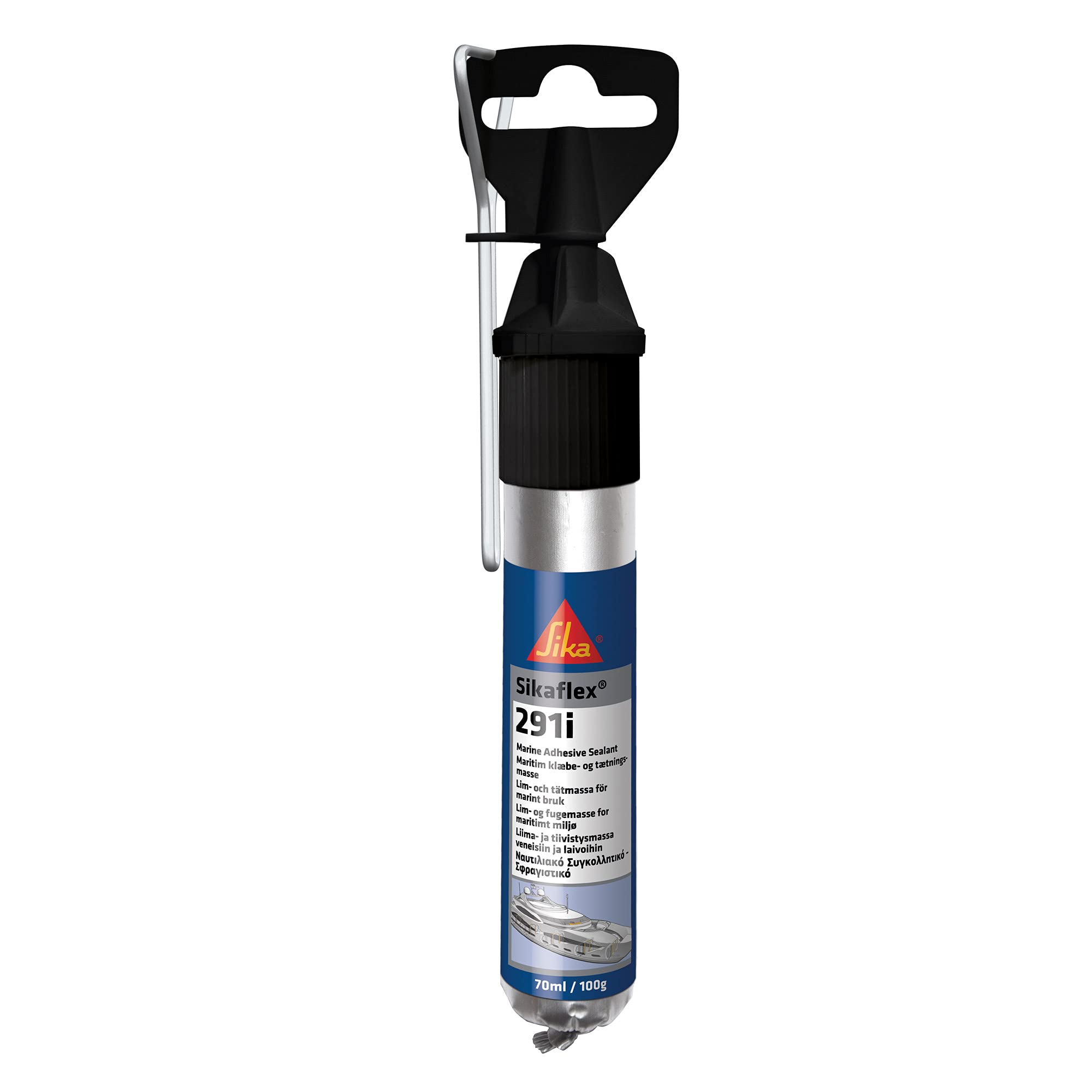 SIKA Sealant - flex-291i Black - Ideal for Marine Use - Highly Elastic and Can Be Painted Over - Low Odour - 70 ml