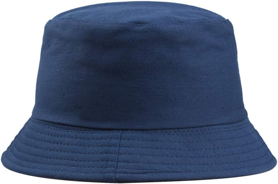 Solid Color Bucket Hat Men Women Foldable Sun Hat Outdoor Cap UV Protection