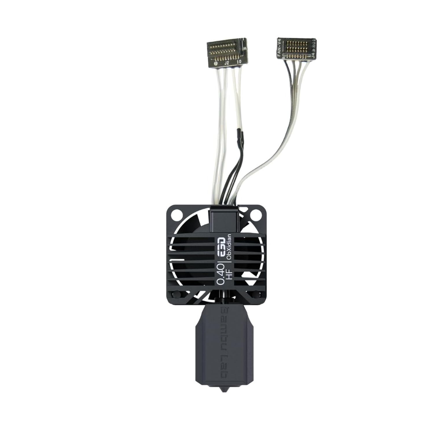 Bambu Lab High Flow Hotend – ObXidian™ 0.4mm Nozzle Compatible with X1C (X1-Carbon), Bambu Approved – 60% Increased Flow Rate, Faster, Smoother 3D Printing, Easy Drop-in Installation