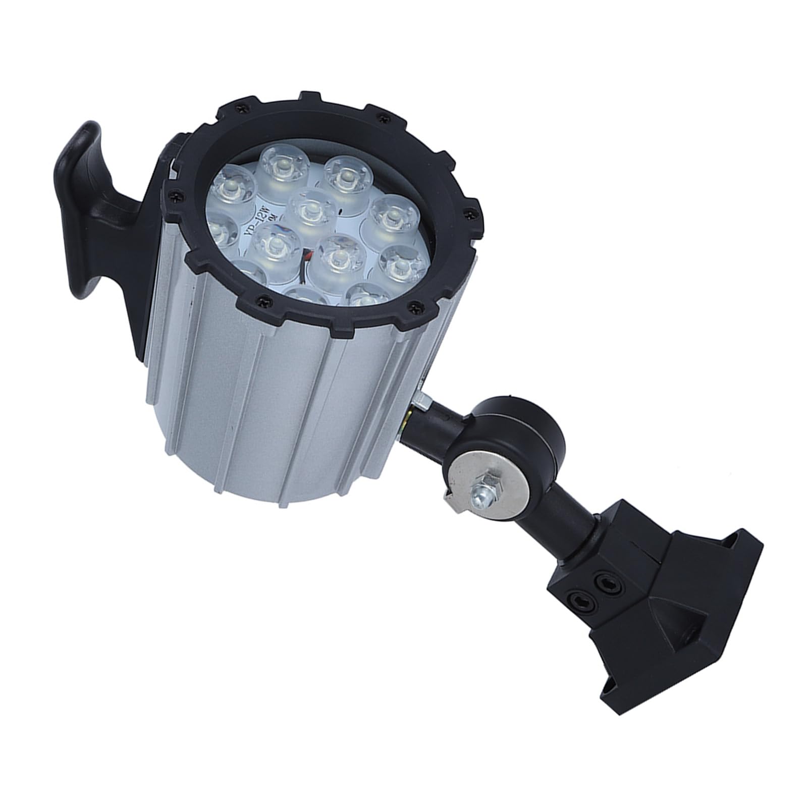 Braccio regolabile per lampada da lavoro a LED da 12 W 24 V, design anti acqua per utensili CNC, torni, trapani; Alta luminosità, facile installazione