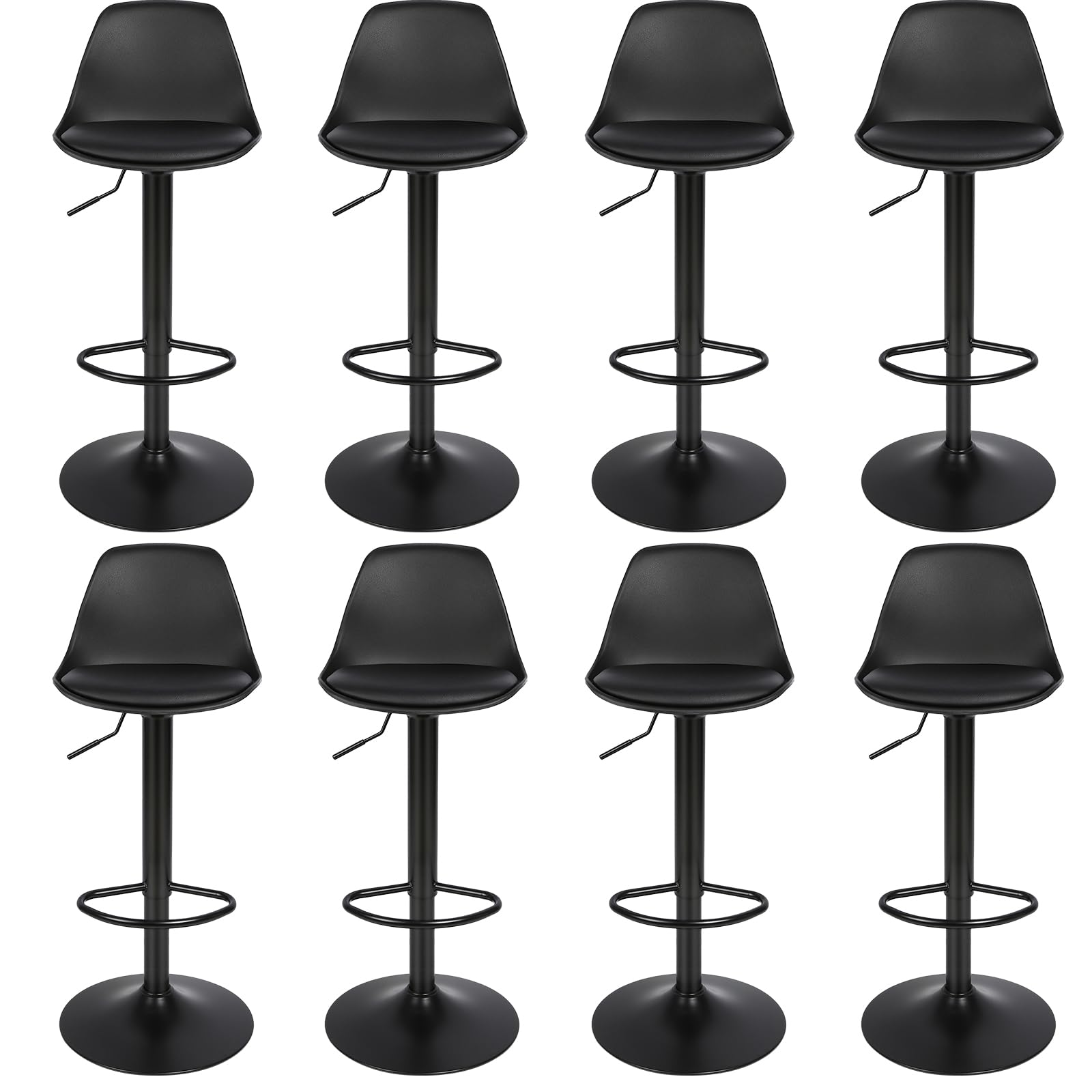 Chaises de bar lot de 8 réglables pour aménager une cuisine américaine moderne