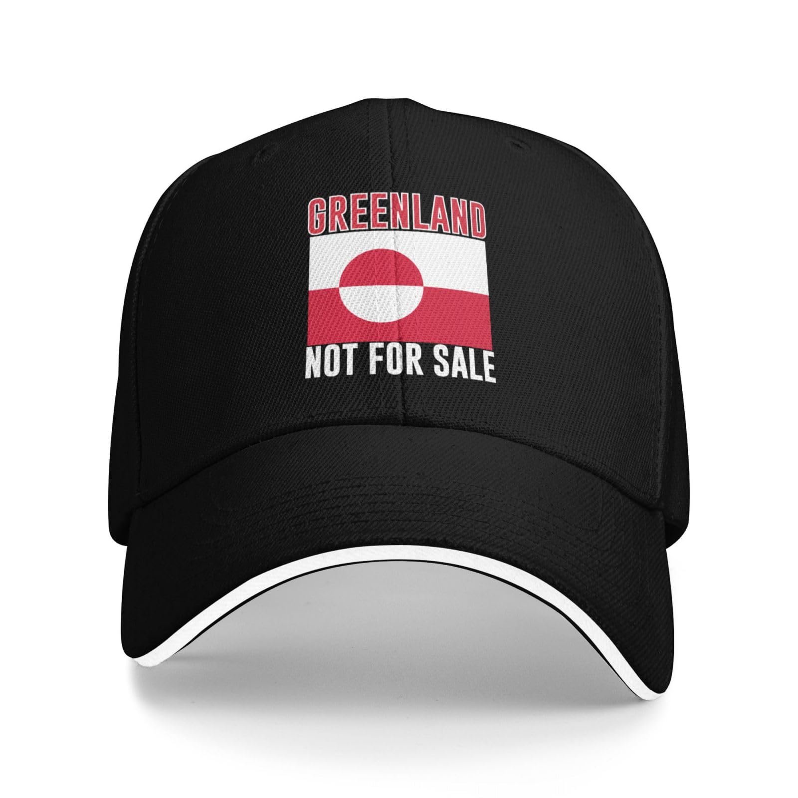 Kwqdozf Unisex Black Greenland Isfor Sale Hat I Love Greenland Isfor Sale Cap For Men Wemen