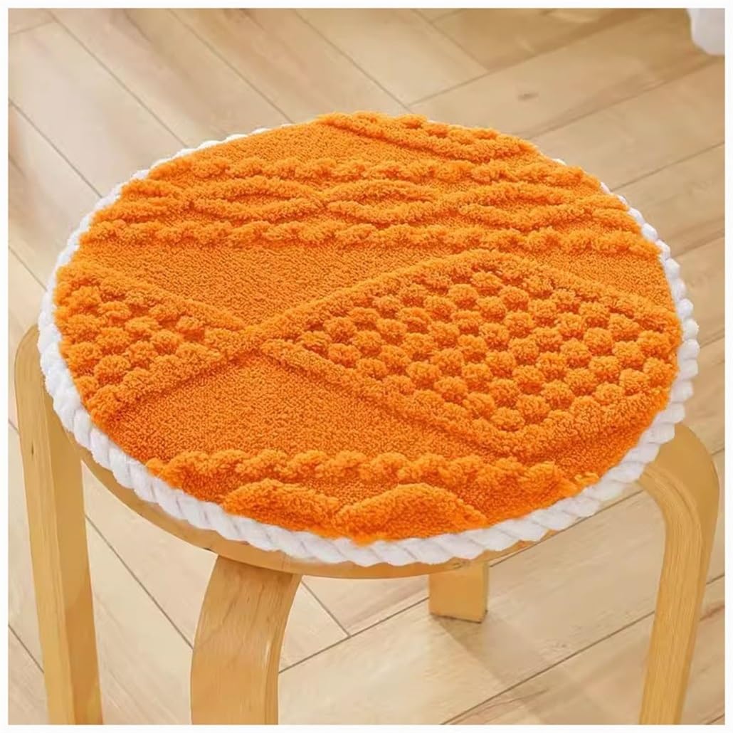 SVFOEBJM Chair Cushions for Dining Chairs Sponge Indoor/Outdoor Plush Seat Cushion Soft and Comfortable Non-Slip Chair Pad/Round Stool Cushion