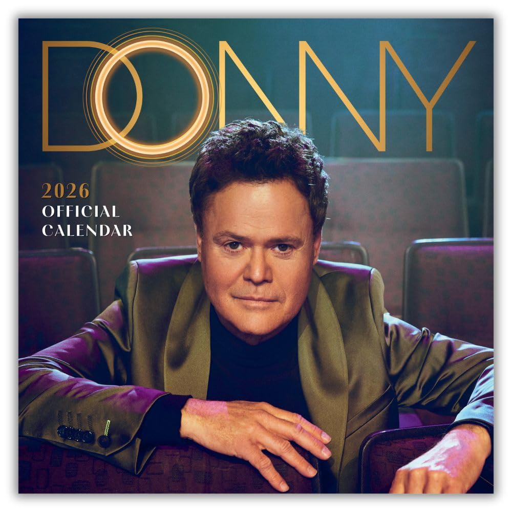 2026 CALENDAR DONNY OSMOND MONTH TO VIEW SQUARE WALL CALENDAR OFFICIAL PRODUCT