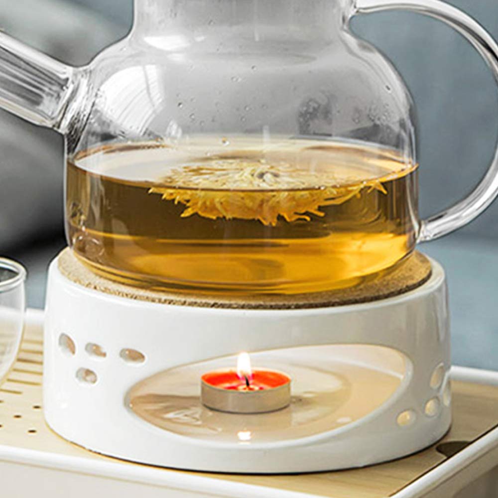 Buy Tea Cosy For Teapot , Ceramic White Teapot Heater, Teapot Base With