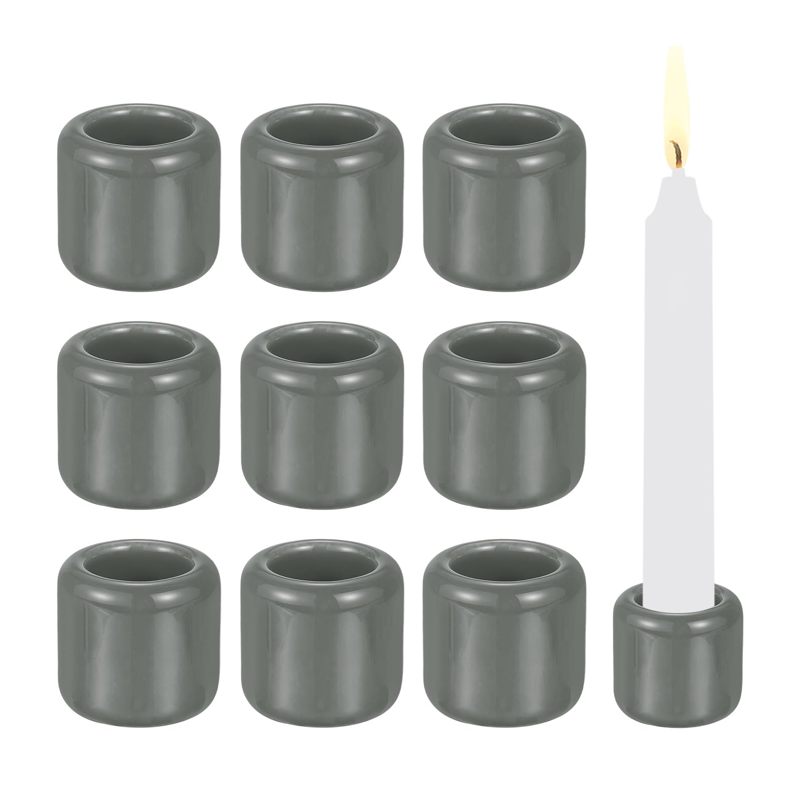 Porte-bougies de sortilège PATIKIL en céramique 0.7 pouce pour rituels ésotériques et autel