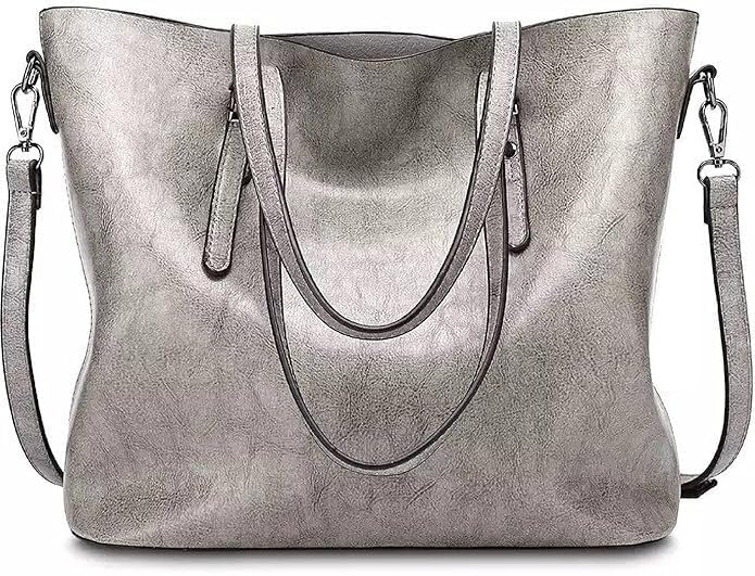 PESOMA Women Handbags Shoulder Hobo Bag Purse, Small Satchel Handbag for Women, Satchel Bag, Ladies purse, Stylish Shoulder Bag(GreyS)