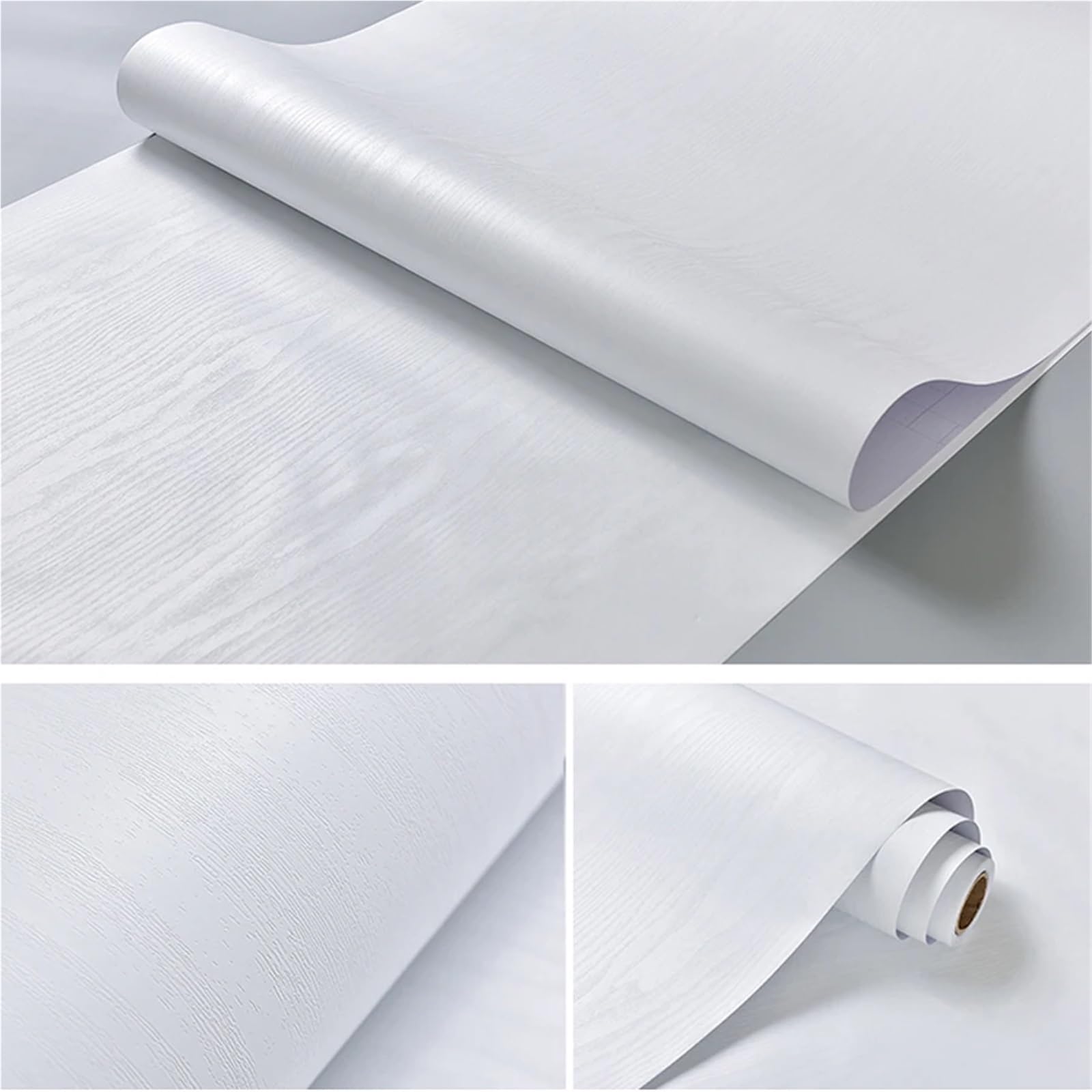 Adesivo con venature del legno bianco puro
