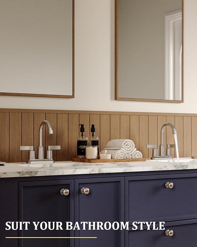 Grifería Lavamanos 3 Huecos 4 Pulgadas Acabado Níquel Cepill miniatura 9