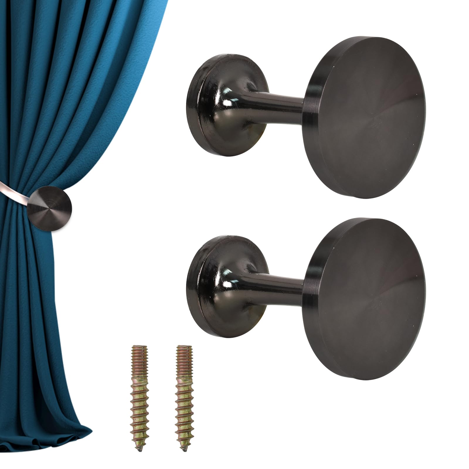Ganchos Para Cortinas En U - Pack De 2 - Estilo Vintage - Bronce